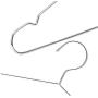 10pcs 45cm Stainless Steel Strong Metal Wire Hangers, Coat Hanger, Standard Suit Hangers, Clothes Hanger