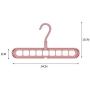 10PC 9-Hole Super Saving Space Rotating Multifunction Magic Hanger Plastic Towel Display Hanger Closet Racks Hangers for Clothes Ramdom Color