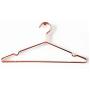10pcs Multipurpose Dry Cleaning Brass Elegant Rose Gold Clothes Hanger Wire Copper Coat Hanger Antiskid Organizer