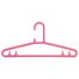 SAASNY Standard Plastic Hangers,Red Super Value 15 Pack Plastic Hangers,Durable Clothes Hangers with Non-Slip,Space Saving Easy Slide Organizer for Drying and Storage