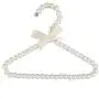 Baoblaze 12Pcs Hanger Hanging For Kids Clothes Children Space Save Plastic Pearl Baby ( White )