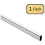 Desunia Oval Closet Rod - Heavy Duty - 15mm x 30mm - Polished Chrome - 95" Long - 1 Rod Desunia Oval Closet Rod - Heavy Duty - 15mm x 30mm - Polished Chrome - 95" Long - 1 Rod
