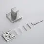 Nolimas Bathroom Towel Hook SUS304 Stainless Steel Square Clothes Coat Robe Hooks Cabinet Closet Door Sponges Hanger for Bath Kitchen Garage,Heavy Duty Wall Mounted,Brushed Nickel Finish,2pack