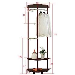 DTTXTD Hanger Floor Coat Rack Coat Rack Hanger Clothes Rack Floor Clothes Creative Coat Rack, White, Height: 172cm