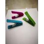 TenCloud Plastic Clothes Pins No Metal No Rust Clothes-Peg Clothespins Hangers Set of 18 Blue+Lime+Pink