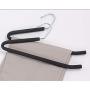 HJYPYJ Magic Hanger,Z-Sponge Non-Slip Multifunctional Hangers,Anti-Shoulder Pants Rack Not Easily Deformed Space Saving Organizer Hanger Strong Bearing Capacity/Black / 5 pcs
