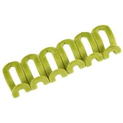 10PCs/ Pack Home Creative Mini Flocking Clothes Hanger Easy Hook Closet Organizer Wardrobe Space Save Magic Clothing Hooks,Green