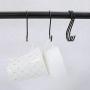 Dreecy 30 Pack S Hooks, Heavy Duty Hangers, Metal Iron Hanger S Hooks Black - for Hanging Pots and Pans, Coffee Mugs, Utensils, Clothes, Jeans, Towels in Kitchen and Closet Shelf