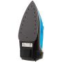 Sunbeam Steam Master 1400 Watt Mid-size Anti-Drip Non-Stick Soleplate Iron with Variable Steam control and 8 Retractable Cord, Black/Blue, GCSBCL-202-000