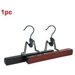 nago0 Wooden Clip Clothes Hanger,No Trace Storage Clothes Hanger Home Solid Wood Clip Type for Wardrobe,Hotel,Home