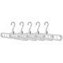 TOPINCN 5pcs Clothes Hanger Magic Hanger Space Saving Hangers Clothes Grouper Multifunctional Closet Organizer 9 Hole (Gray)