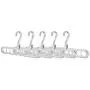 TOPINCN 5pcs Clothes Hanger Magic Hanger Space Saving Hangers Clothes Grouper Multifunctional Closet Organizer 9 Hole (Gray)