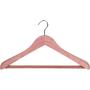 Neaties American Cedar Wood Wide Large Coat Hangers with Flat Bar, 4pk