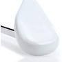 HANGERWORLD 5 White 17.7inch Wooden Coat Clothes Garment Non Slip Pants Bar Hangers Broad Shoulder Support