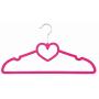 10pcs Premium Heart Shaped Slim Velvet Hangers, Suit Haner, Clothes Hanger Decoration