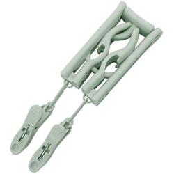 shengyuze Portable Folding Clothes Hanger Non-Slip Drying Rack with Two Clips for Travel Space Saving for Home Storage, PP - Green