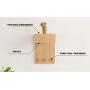 HLR-Coat Racks Free Standing Coat Rack Solid Wood Wall-Mounted Simple Shelf Entrance Hook Up Hall Clothes Hangers Modern Bedroom Wood
