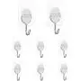 CGBE Adhesive Wall Hooks Heavy Duty Hooks for Hanging 13 lbs (Max) Seamless Transparent Adhesive Hooks for Hanging Keys Coats Hats Bags Ceiling (Clear) CGBE Adhesive Wall Hooks Heavy Duty Hooks for Hanging 13 lbs (Max) Seamless Transparent Adhesive Hooks for Hanging Keys Coats Hats Bags Ceiling (Clear)