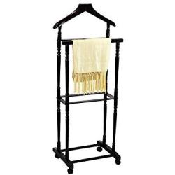 Frеnchi Hоmе Furnishing Home Decor Men Suit Valet Stand with Hanger, Espresso