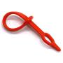 ZLMC 4 PCS Portable Household Wind-Proof Buckle Plastic Silicone Hook, Clothes Hanger Fixed Hook, Clothes Drying Rope Non-Slip Fixed Buckle