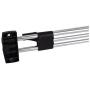 uxcell A16052500ux0218 Wardrobe Closet Clothes Hanger 250mm Length Retractable Pull Out Metal Rod Rail Silver Tone uxcell A16052500ux0218 Wardrobe Closet Clothes Hanger 250mm Length Retractable Pull Out Metal Rod Rail Silver Tone