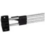 uxcell A16052500ux0218 Wardrobe Closet Clothes Hanger 250mm Length Retractable Pull Out Metal Rod Rail Silver Tone
