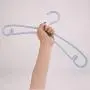 SAASNY Standard Plastic Hangers ? Pack of 10 ? Durable and Slim with Sleek Design ? Blue ? Non Slip & Space Saving Clothes Hangers for Drying and Storage SAASNY Standard Plastic Hangers ? Pack of 10 ? Durable and Slim with Sleek Design ? Blue ? Non Slip & Space Saving Clothes Hangers for Drying and Storage