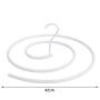 2pcs Circle Clothes Hanger Spiral Shaped Rotating Storage Rack Round Drying Rack for Quilt Blanket Mat Indoor Balcony Space Save