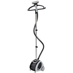 SALAV GS65-BJ 1500W Professional Extra Wide Bar Garment Steamer with 360 Swivel Hanger, 4 Steam Settings and Storage Pocket, Black