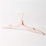 MIJOGO 10PCS Portable Folding Clothes Hangers Clothes Drying Rack Anti-Slip Grooves Mini Foldable Hanger for Travel,Pink