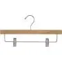 The Great American Hanger Company Wooden Pant Hanger w/Adjustable Cushion Clips, Boxes of 50 Flat Wood Bottom Hangers w/Natural Finish and Chrome Swivel Hook for Jeans Slacks or Skirt The Great American Hanger Company Wooden Pant Hanger w/Adjustable Cushion Clips, Boxes of 50 Flat Wood Bottom Hangers w/Natural Finish and Chrome Swivel Hook for Jeans Slacks or Skirt
