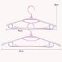 Durable Retractable Hanger Adult Non-Slip Clothes Rack Plastic Seamless Home Hanger (Color : Pink)
