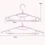 Durable Retractable Hanger Adult Non-Slip Clothes Rack Plastic Seamless Home Hanger (Color : Pink)