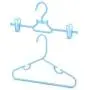 HANGERWORLD 20 Blue 11.8inch Plastic Kids Coat Clothes Garment Top Clip Hangers Closet Set Baby Toddler HANGERWORLD 20 Blue 11.8inch Plastic Kids Coat Clothes Garment Top Clip Hangers Closet Set Baby Toddler