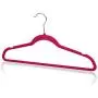 Home Basics Velvet Hangers Non-Slip Hanger-10 Pack-Clothes Hangers, Space Saving Ultra Slim Velvet Hanger with Rotating Steel Hook (10, Fuchsia) Home Basics Velvet Hangers Non-Slip Hanger-10 Pack-Clothes Hangers, Space Saving Ultra Slim Velvet Hanger with Rotating Steel Hook (10, Fuchsia)