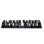 Always Earned Never Given Spartan Race Running Marathon Sports Medal Display Rack Holder Hanger Organizer for Wall OCR Obstacle Course Race