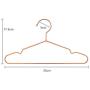 10PC Random Color Children Rose Gold Metal Clothes Decoration Shirts Hanger with Notches, Cute Small Strong Coats Hanger for Kids