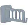 Jeffergarden Clothes Hanger Wall Mounted 4Hole Clothes Dryer Punch-Free Adhesive Laundry Rack for Jacket Coat Scarf Hat Leash Keys(Grey)