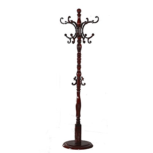 XF Coat Racks Coat Rack - Creative Simple Solid Wood Floor Hangers, Solid Clothes, Scarves, hat Coat Racks Entryway Furniture (Color : A)