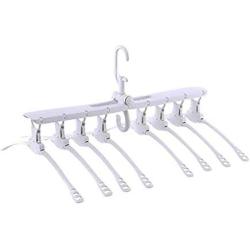 HJYPYJ Magic Clothes Hangers, Slip PP Space Saving Hanger Organiser, 360?? Rotation Folding Hanger, White / 8 Pcs