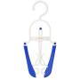 EvaroFly Portable Multipurpose Folding Hanger, Anti-skidding Rotatable Storage Clothes Hanger, Household Travel -Blue 8 Pcs