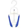 EvaroFly Portable Multipurpose Folding Hanger, Anti-skidding Rotatable Storage Clothes Hanger, Household Travel -Blue 8 Pcs