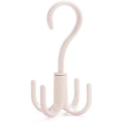 Leyeet 360-degree Rotation Hanging Hook Storage Hanger Home Use for Clothes Bag Hat Scarf (Color : Grey)