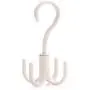 Leyeet 360-degree Rotation Hanging Hook Storage Hanger Home Use for Clothes Bag Hat Scarf (Color : Grey)