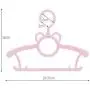 FU LIAN Childrens Hangers, Travel Hangers, 10 Pieces, Clothes, Pants, Baby Dresses, Suitable for Children, Plastic Baby Hangers, Retractable Rotating Clothes, Pink, Blue