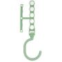 Plastic 5 Circle Multilayer Windproof Clothes Hanger 10pcs Random Color Storage Racks Buckle Hanger Anti-Slip Home