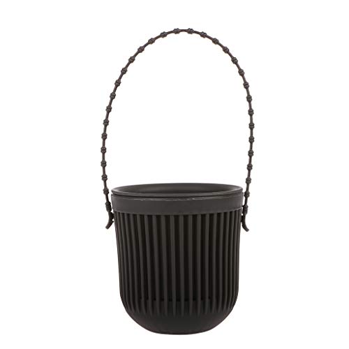 ? Double Layer Planter Flower Pot Green Plant Hanging Basket Handcrafted Hanger Holder Garden Room Decoration