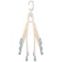 Yosooo Folding Clothes Hangers Socks and Underwear Hanger Portable Magic Drying Rack Rotate Drying Rack for Wardrobe(Blue)