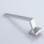TNOMS Bathroom Hand Towel Holder Square Towel Bar Towel Ring Hanger Wall Mount,SUS304 Stainless Steel Polished Finish,HRQ7003P