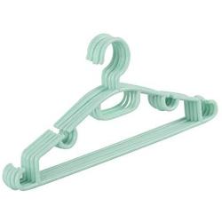 SAASNY Standard Hangers Plastic Hangers,Multi Coloured Plastic Hanger,Adult Plastic Coat Hangers,Plastic Clothes Hanger Windproof Hooks,30 Pack Space-Saving Non-Slip,Green for Coat,Jacket,Shirt,Dress
